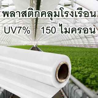 พลาสติกคลุมโรงเรือน UV7% หนา 150 ไมครอน หน้ากว้าง 3.6m แบ่งขายเป็นเมตร