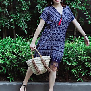 Minidress มินิเดรส กระโปรงเขียนเทียน กระโปรงผ้าฝ้าย ผ้าฝ้าย100%