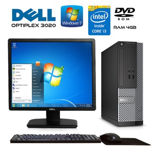 คอมพิวเตอร์มือสอง Dell PC Optiplex 3020 I3gen4 เครื่องดี ราคาถูกๆ Dell 3020 SF พร้อมใช้งาน ruianshop88