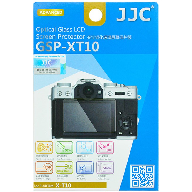 SE JJC GSP-XT10 ฟิล์มกระจกกันรอยกล้อง Leica Q, FUJIFILM X-T10, X-T20, X-E3, X-T100