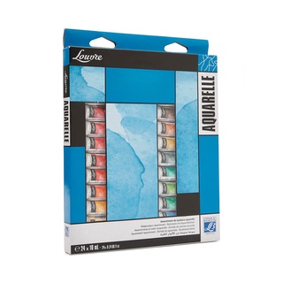 (KTS)สีน้ำ LOUVRE AQUARELLE Watercolour 24สี 10ml.