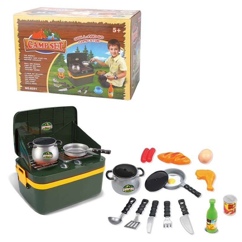 Bass Pro Shops 20-Piece Camping Toy Set for Kids