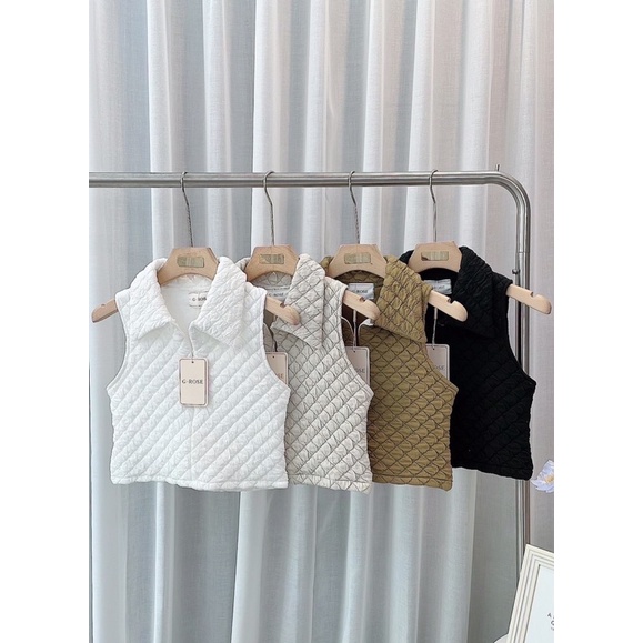 G-rose เสื้อครอปนวมผ้านิ่ม 4สี