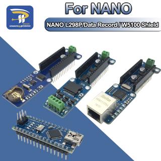 Nano โมดูลสเต็ปมอเตอร์ไดรเวอร์ เครือข่ายอีเธอร์เน็ต LAN 3.0 L298P 2A DC W5100 RTC นาฬิกาเรียลไทม์ สําหรับ Arduino