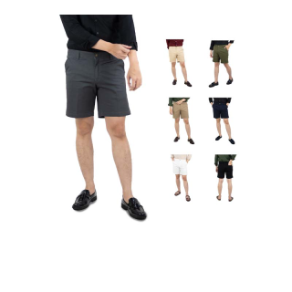 กางเกงขาสั้นผู้ชาย (ผ้ายืดดด) ขาสั้นชิโน่ 16นิ้ว Chino shorts รุ่น Max-Move Supersoft : CU PANTS