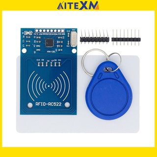 Mfrc-522 Rc522 Rfid Rf Ic โมดูลการ์ดเซนเซอร์การ์ด Rf โมดูลพวงกุญแจ