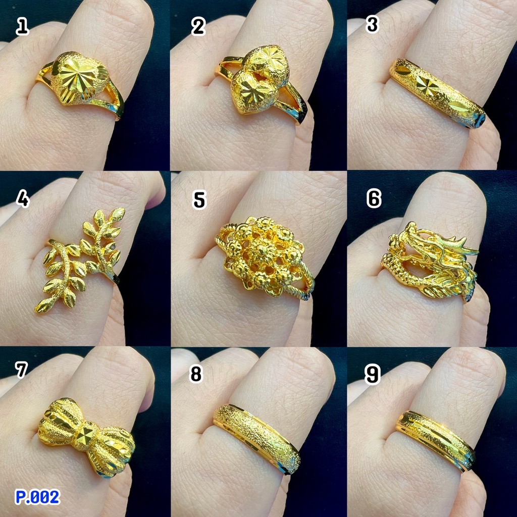 เเหวนทอง2สลึง P.002 สวยเหมือนเเท้ มองเเยกไม่ออก สวมใส่ติดตัวได้ตลอดเวลา ทองไมครอน ทองโคลนนิ่ง ช่างทองจิวเวลรี่
