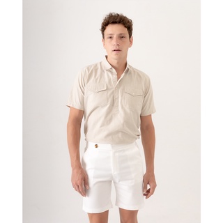 HARBER.BKK - BASIC SHORT PANTS กางเกงขาสั้นสีขาว