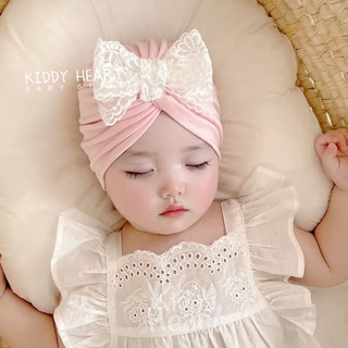 [Kiddy Heart] หมวกเด็กอ่อน0-8M หมวกทรงบีนนี่ รุ่นRabye(ระบายระบาย)