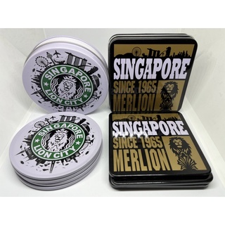 จานรองแก้ว ที่ระลึกจากสิงคโปร์ Singapore Coasters