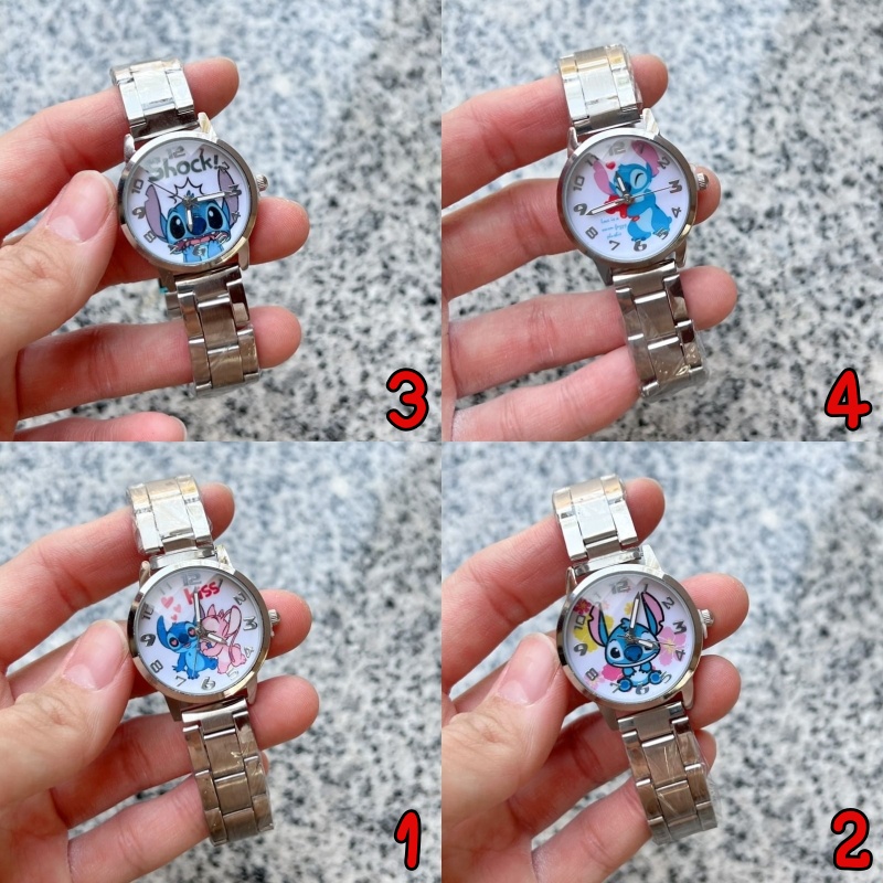 💥นาฬิกาแฟชั่น Fashion watch ลายการ์ตูน หลายแบบ แถมฟรีผ้าเช็ด พร้อมเซ็ทเวลา