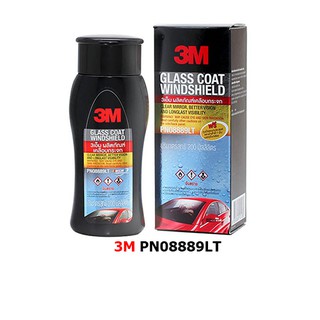 3M PN08889LT ผลิตภัณฑ์เคลือบกระจกป้องกันหยดน้ำเกาะ Glass Coat Windshield ขนาด 200มล.