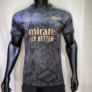 เสื้อฟุตบอล Arsenal Away อาร์เซน่อล เยือน 22/23 พร้อมสปอนเซอร์ Visit Rwanda ที่แขน AAA