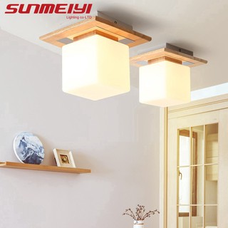 Sunmeiyi โคมไฟเพดาน LED ทรงสี่เหลี่ยมสไตล์โมเดิร์นสําหรับตกแต่งห้องนอนห้องครัวระเบียง