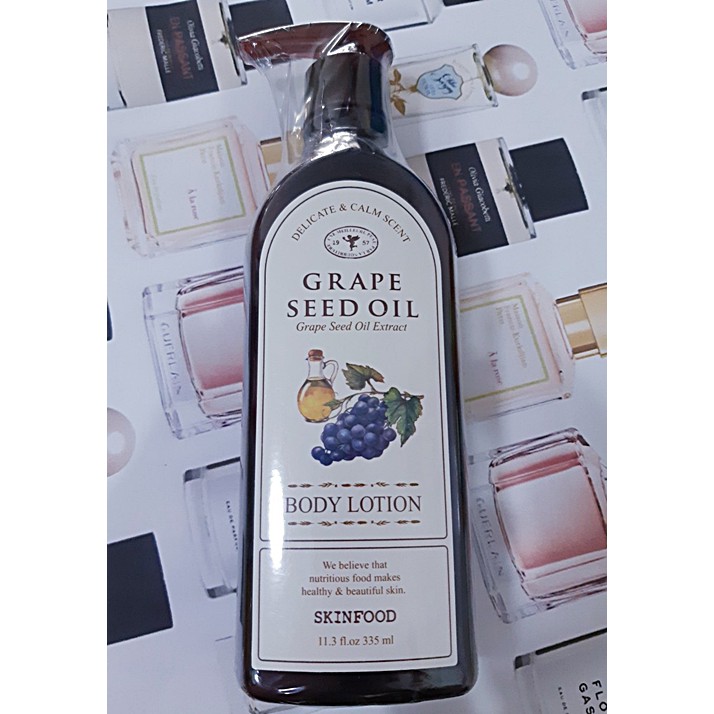 Skinfood Grape Seed Oil Body Lotion 335ml. แท้ค่ะ