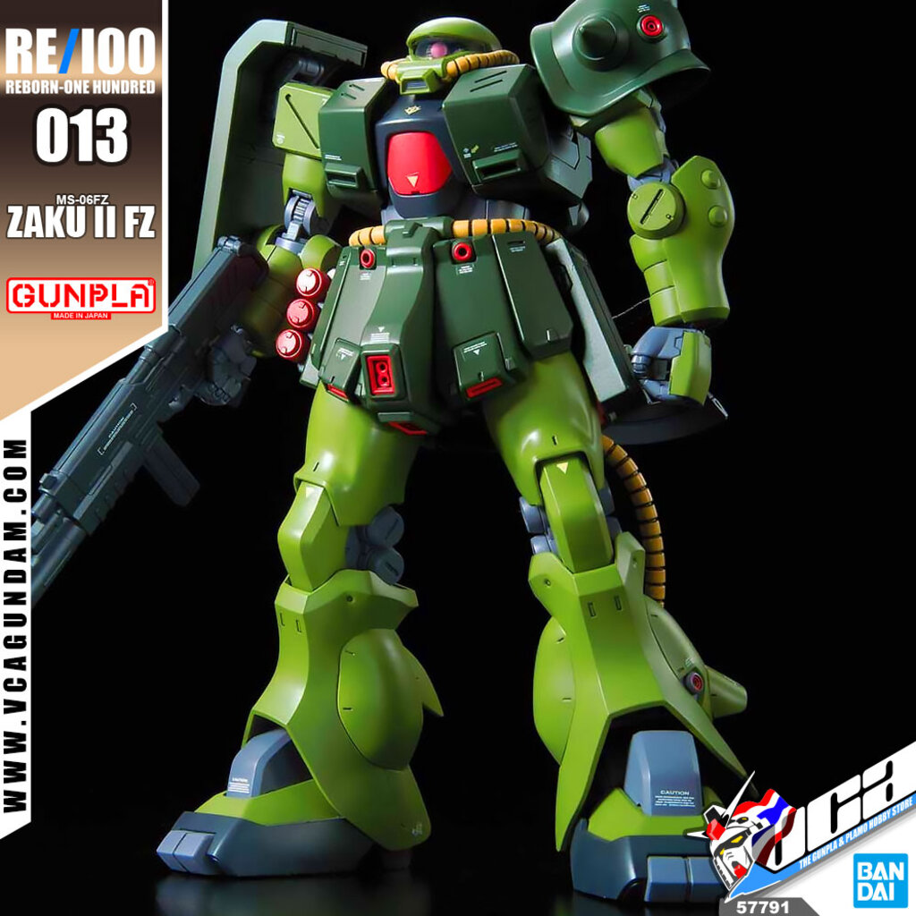 BANDAI GUNPLA REBORN ONE HUNDRED RE100 1/100 MS-06FZ ZAKU II FZ โมเดล กันดั้ม กันพลา VCA GUNDAM