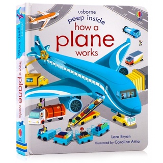 หนังสือความรู้ทั่วไปภาษาอังกฤษ Peep inside How a Plane Works (Peep inside) - Board book