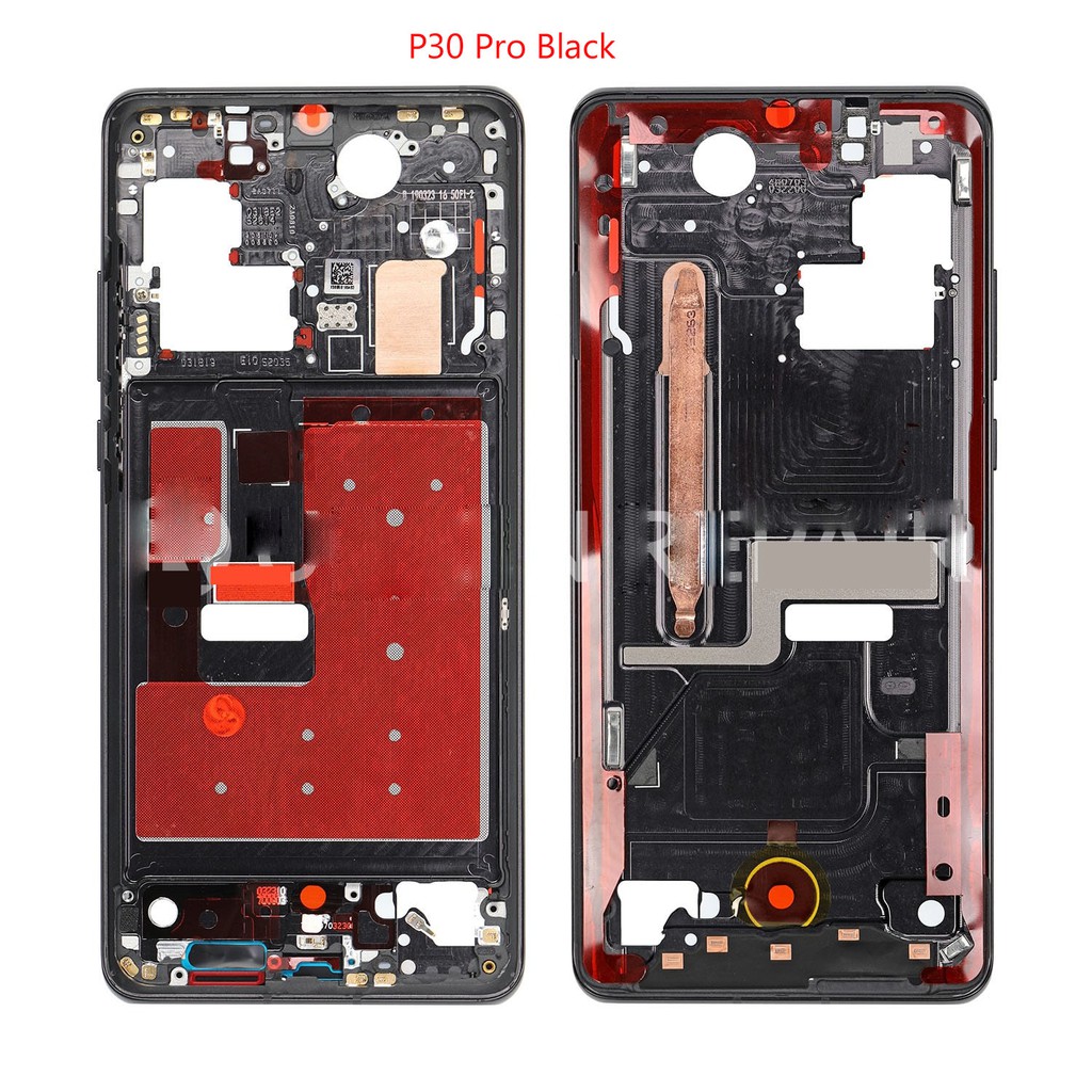 กรอบหน้าจอ LCD ด้านหน้า พร้อมปุ่มปรับระดับเสียง สําหรับ Huawei P30 P30 Pro P30Pro