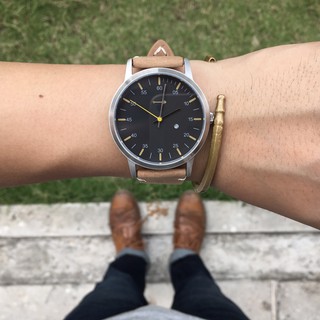 นาฬิกาข้อมือโมเดิร์นวินเทจ Vintage Mark One (Modern Vintage Watch) - Black Dial