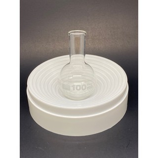 Round Bottom Flask ขวดก้นกลม 100ml 250ml 500ml 1000ml Lab Grade หนา/ทนสารเคมี/ร้อน/เย็น ยี่ห้อ GLASSCO ประเทศอังกฤษ