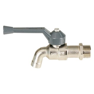 Water faucet BALL TAP FLUSSO GRAY 1/2" Water valve Water supply system ก๊อกน้ำสนาม ก๊อกบอล FLUSSO สีเทา 1/2 นิ้ว วาล์วน้