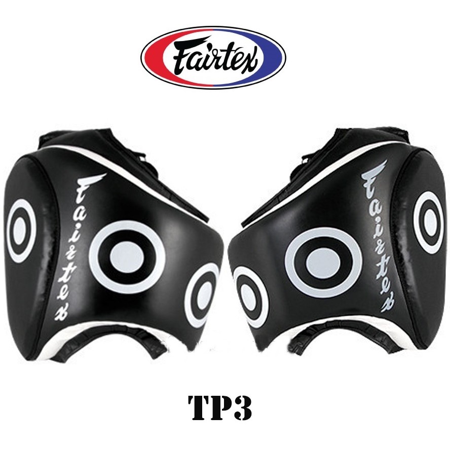 Fairtex Thigh pad protector TP3 Black Training Muay Thai MMA การ์ดโคนขา แฟร์แท็กซ์ สีดำ สำหรับ เทรนเนอร์ เพื่อการฝึกซ้อม