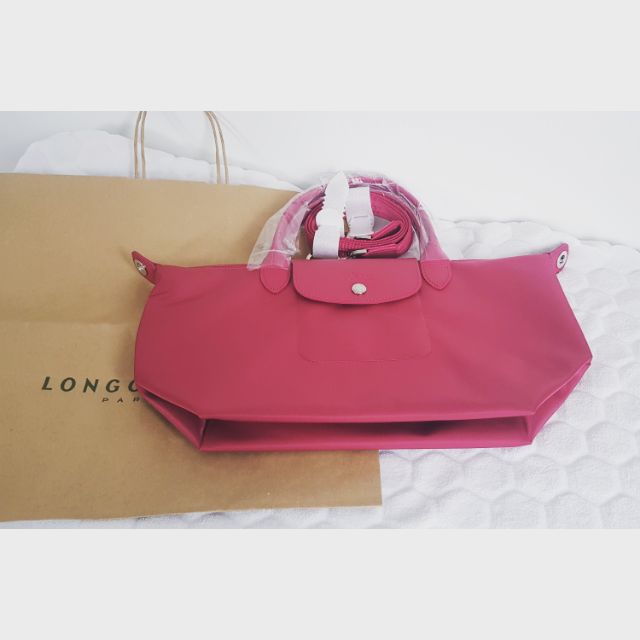 แท้100% Longchamp le pliage neo size S สีชมพู. #พร้อมส่ง