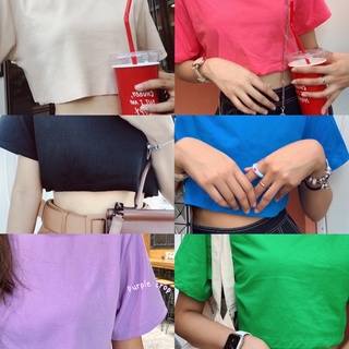 รวม8สี / basic crop top🧤🌈