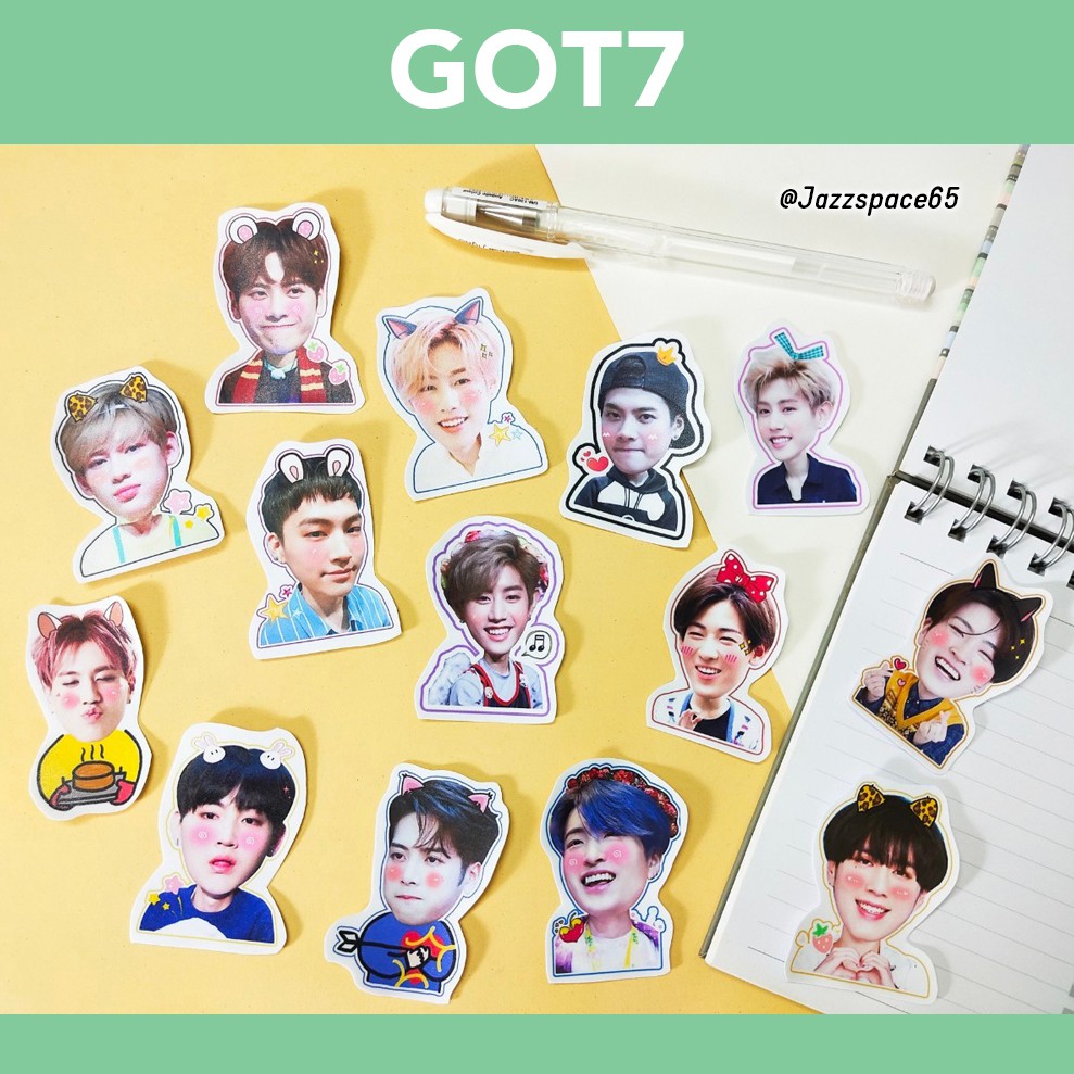 [พร้อมส่ง] Sticker GOT7 สติ๊กเกอร์ไดคัท เซต 5 ชิ้น สติ๊กเกอร์กันน้ำ