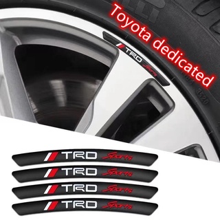 สติ๊กเกอร์ติดล้อรถยนต์ TRD สําหรับ Toyota Wish Revo CHR Corolla Vigo Altis Tiger 4 ชิ้น