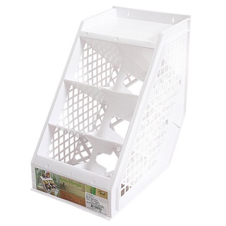 ชั้นวางขวดในครัวพลาสติก CSP 1419 สีขาวPLASTIC BOTTLE RACK CSP 1419 WHITE