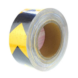 PRISMATIC REFLECTIVE ADHESIVE TAPE 5cmx25m YELLOW-BLACK, INCLINE