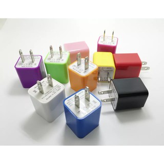 USB Charger หัวชาร์จไฟบ้าน ปลั๊กชาร์จ สุ่มแบบคละสี รุ่นA1285USB