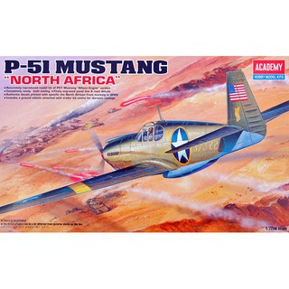 โมเดลเครื่องบินรบ ACADEMY P-51 MUSTANG "NORTH AFRICA" 1/72nd scale