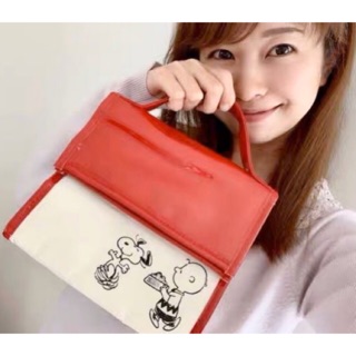 🌟พร้อมส่ง🌟Snoopy Vintage Peanuts Cooler Bag Set จากนิตยสารญี่ปุ่น กระเป๋าเก็บความร้อน/ความเย็น ทรงบ้านหลังคาแดง