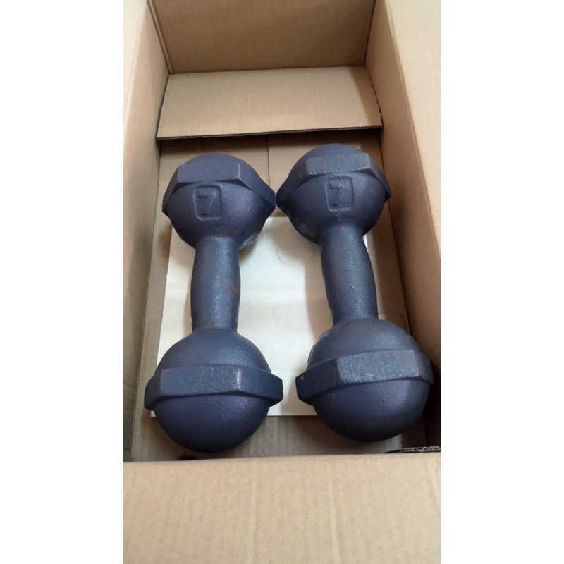 ดัมเบลเหล็กยกน้ำหนัก 7 กก 1 ข้าง 910 บาท Dumbell 7 kg 1 pice 910 baht ดัมเบลเหล็ก Dumbell