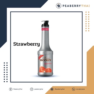 MONIN Strawberry Fruit Mix 1L สตอเบอร์รี่ฟรุ๊ตมิกซ์ 1 ลิตร