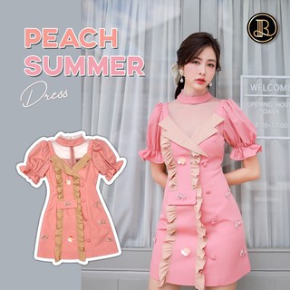 BLT BRAND เสื้อผ้าแบรนด์แท้การันตี มินิเดรส PEACH SUMMER