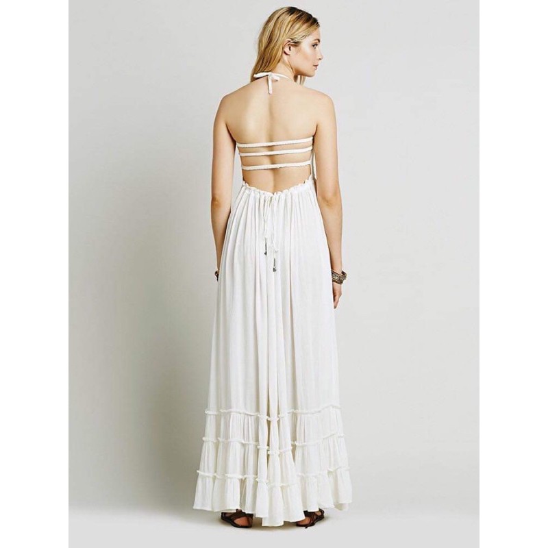 ส่งต่อ แบรนด์ Sujitra เดรสเปลือยหลัง เดรสสีขาว