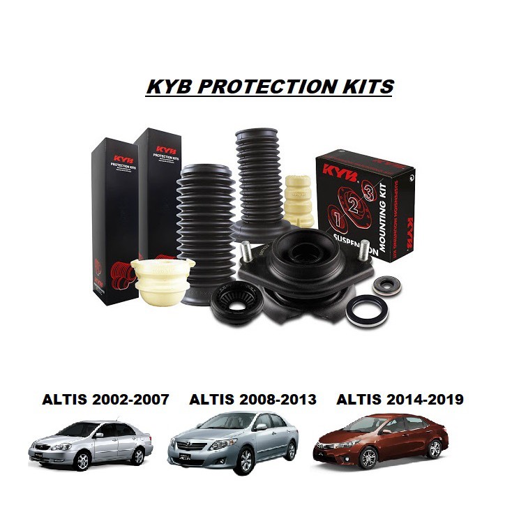 KYB เบ้าโช้คหน้า ยางกันฝุ่น ยางกันกระแทก Toyota Altis โช้คอัพ โตโยต้า อัลติส ราคาต่อ 1 ตัว