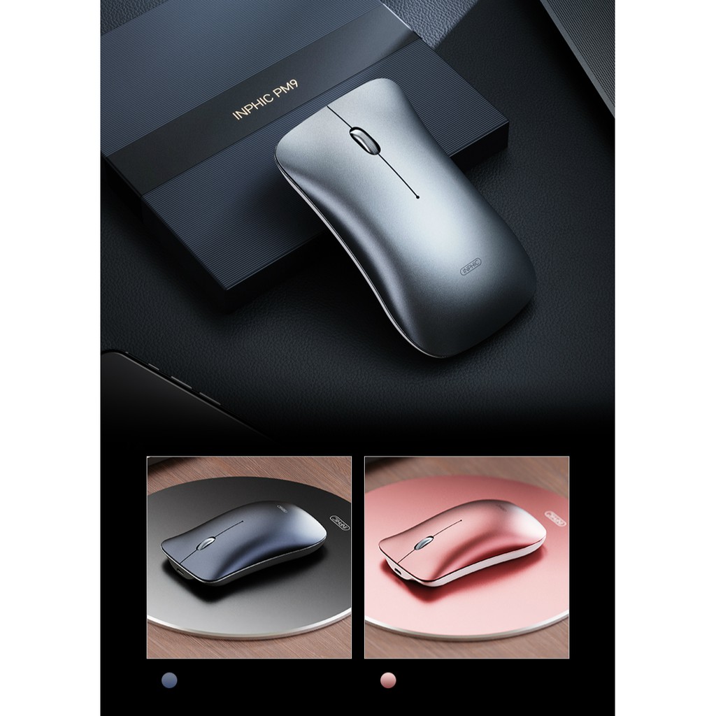 คลิกเงียบ❗️ เมาส์ไร้สาย Inphic PM9 ( Mouse Wireless ) เมาส์ เมาส์ทำงาน เม้าส์ไร้สาย เมาส์ไร้เสียง