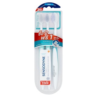 🚚💨พร้อมส่ง!! เซ็นโซดายน์ ดีพ คลีน แปรงสีฟันขนแปรงนุ่ม 2 ด้าม Sensodyne Deep Clean Soft Toothbrush 2pcs