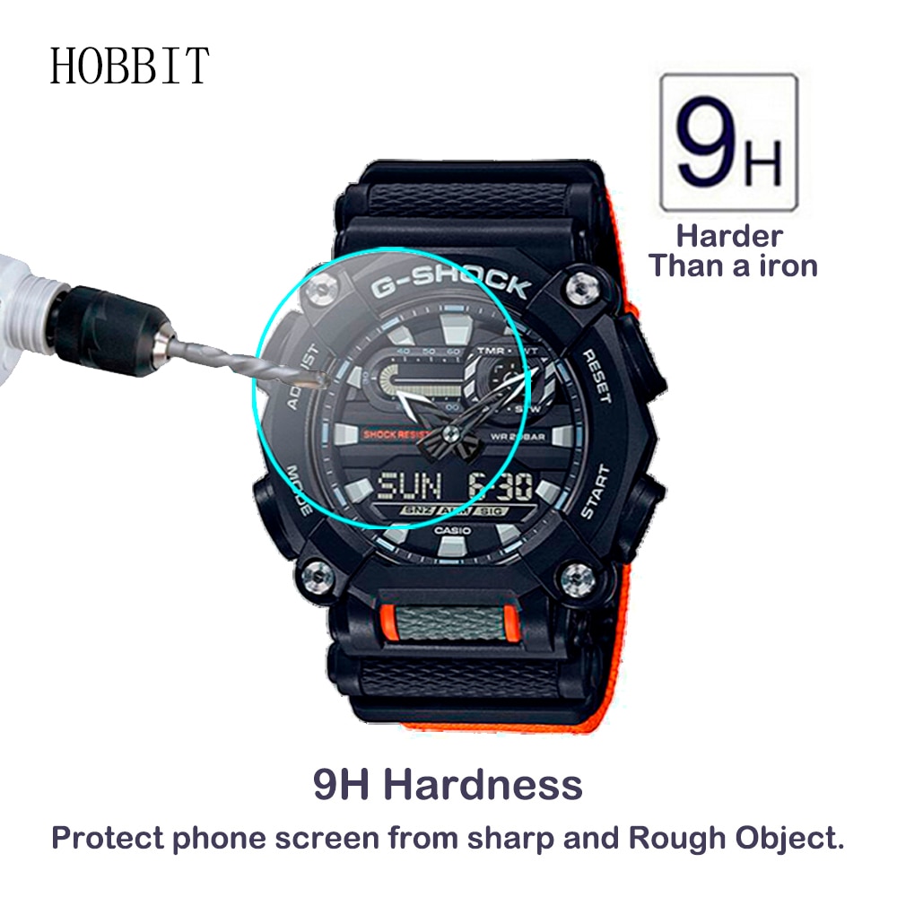 กระจกนิรภัยกันรอยหน้าจอ 9 H สําหรับ Casio G - Shock Ga900 Ga - 900 A Ga - 900 C Ga - 900 E Smartwatch ป้องกันรอยขีดข่วน 2 ชิ้น