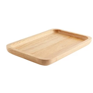 THEWOOD 'S TALE จานไม้ ถาดไม้ ทรงสี่เหลี่ยมผืนผ้า RECTANGLE PLATE จากไม้แท้ธรรมชาติ มีให้เลือก 4ไซส์
