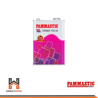 PAMMASTIC ทินเนอร์ผสมย้อมไม้ ทินเนอร์ ย้อมไม้ ไม้ THINNER P 20-05 1/4 กล. และ 1 กล.