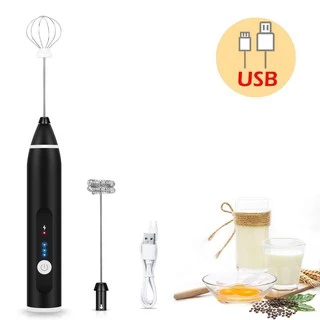 เครื่องตีฟองนมไฟฟ้า แบบชาร์จ usb 1200mAh มีให้เลือก3สี ที่ตีฟองนม อุปกรณ์ชงกาแฟ