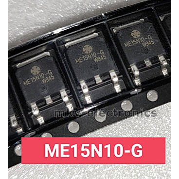 (2ตัว) ME15N10 , ME15N10-G , 15N10 , MOSFET N-Channel 15A 100V TO-252 (รหัสสินค้า M02608)