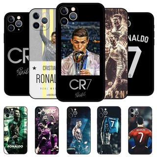 Cristiano Ronaldo สําหรับ Apple Iphone 11 Pro Max เคสโทรศัพท์ ฝาหลัง กระเป๋า ซิลิโคนนิ่ม สีดํา เคส Tpu