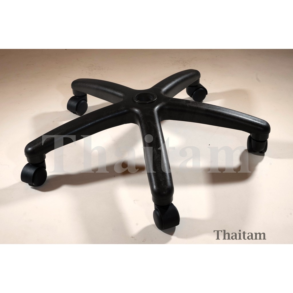 Thaitam ขาเก้าอี้สำนักงาน อะไหล่เก้าอี้ ขา 5 แฉก ขนาด 25 นิ้ว พร้อมล้อ