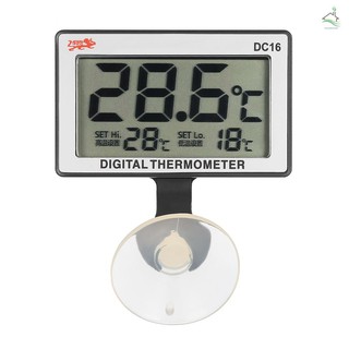 ✅LCD Digital Fish Tank Aquarium Thermometer Submersible Water Temperature Meter 0°C~50°C High/Low Temperature Alarm